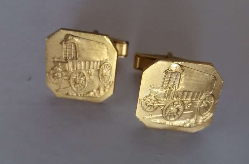 Voortrekker ossewa mouskakels/ cufflinks