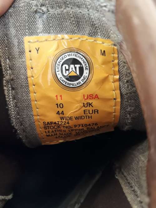 CAT men's boots size 10
