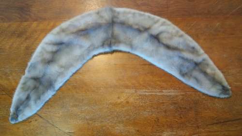 Vintage beautiful grey genuine mink fur collar