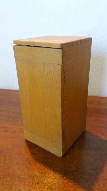 Vintage Microscope in Wooden Box