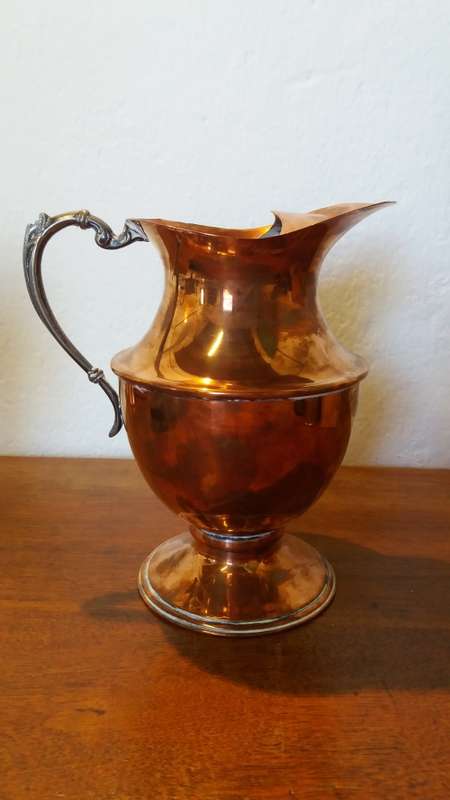 Large Copper Jug or Flower Vase