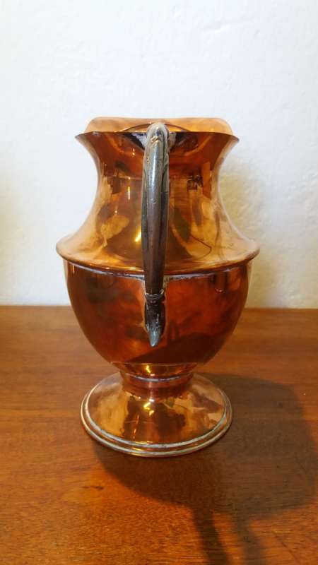 Large Copper Jug or Flower Vase