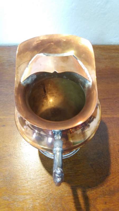 Large Copper Jug or Flower Vase
