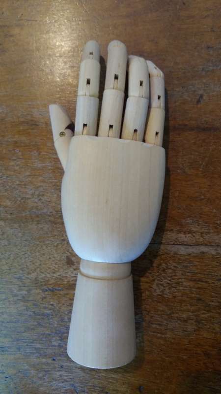 Artists wooden hand model