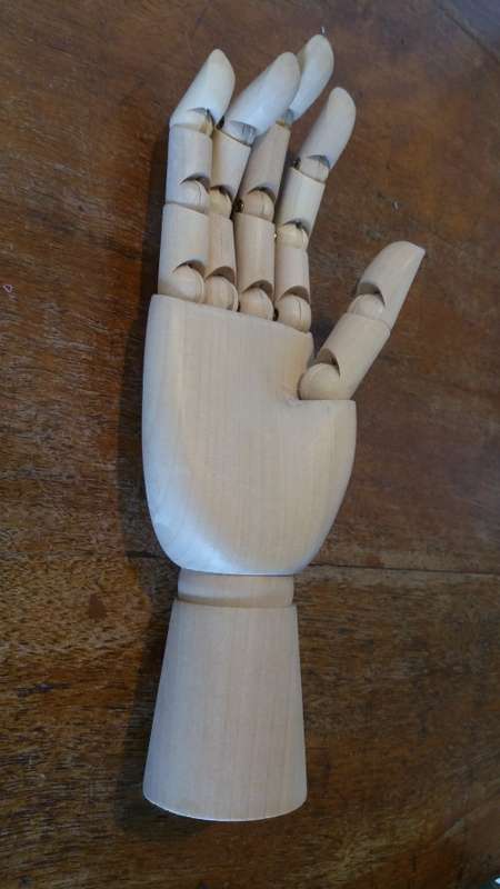 Artists wooden hand model