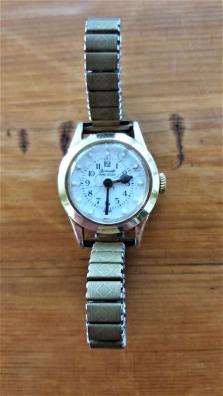Vintage Bennett braille watch 14 karat gold plated #1- still working