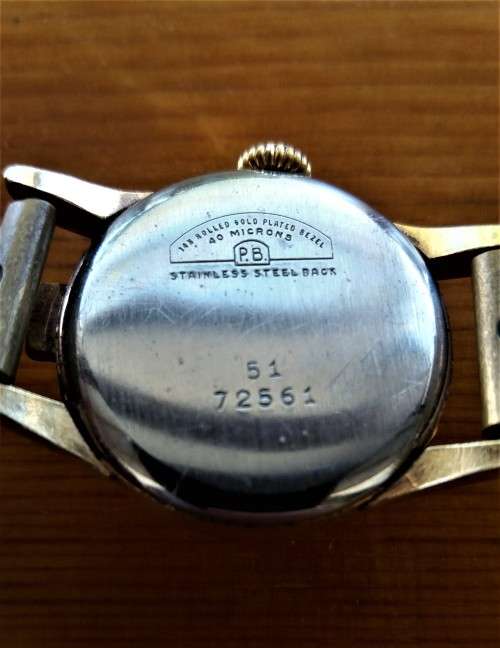 Vintage Bennett braille watch 14 karat gold plated #1- still working