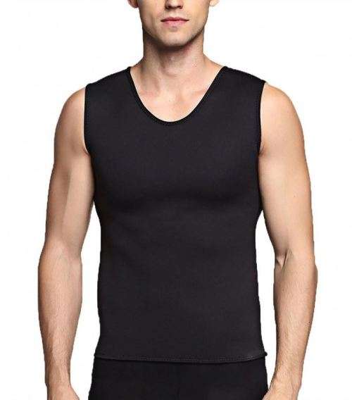 Men's Hot Sweat Shapers Tummy Slimming Vest Weight Loss  Neoprene No Zip