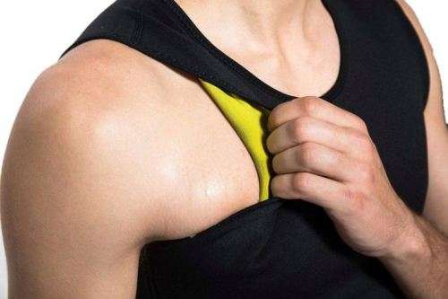 Men's Hot Sweat Shapers Tummy Slimming Vest Weight Loss  Neoprene No Zip