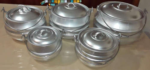Aluminium Potjie Port ( Set of 5 pots)