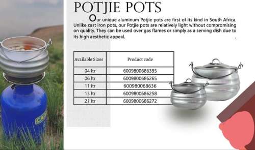 Aluminium Potjies Port (6 Litre)