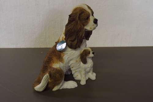 CAVALIER KING CHARLES SPANIEL WITH PUPPY - BROWN AND WHITE - from SUEZYT