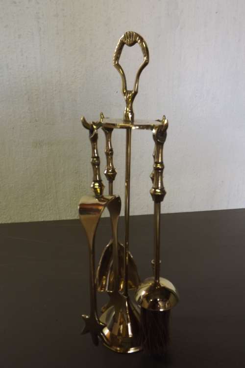 BRASS FIRESIDE SET from SUEZYT