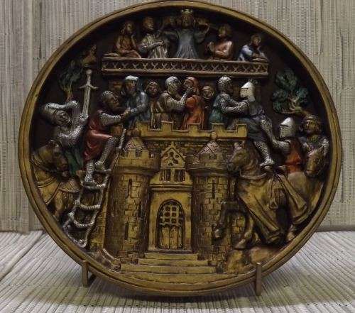 REDUCED TO HALF PRICE - RARE ORIGINAL MARCUS (ENGLAND) MEDIEVAL WALL PLAQUES - from SUEZYT