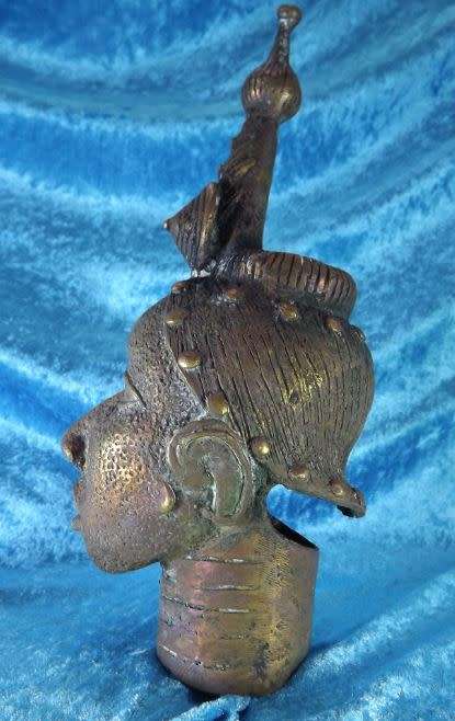 AFRICAN BENIN BRONZE HEAD from SUEZYT