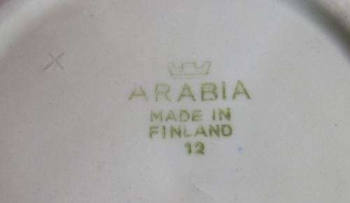 WALL PLATE BLUE AND WHITE 'ARABIA'  from SUEZYT