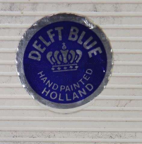 TWO VINTAGE DELFT PORCELAIN TILES from SUEZYT