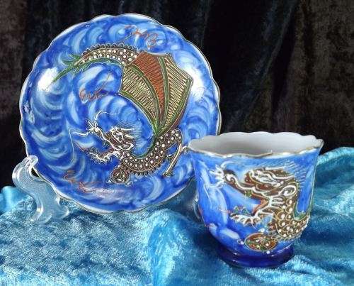 JAPANESE MORIAGE DRAGONWARE FULL TEA SERVICE - VINTAGE from SUEZYT