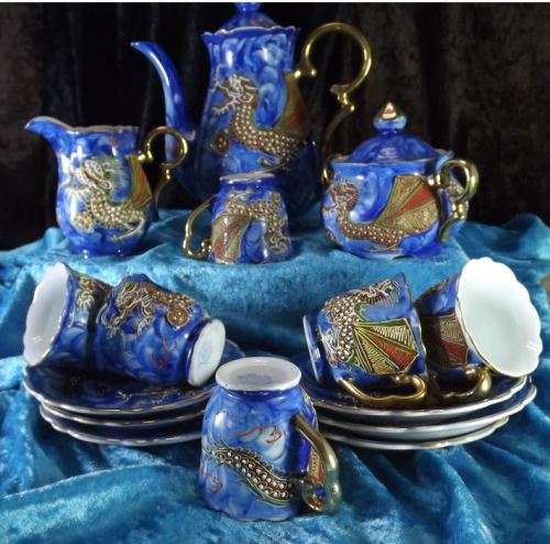 JAPANESE MORIAGE DRAGONWARE FULL TEA SERVICE - VINTAGE from SUEZYT