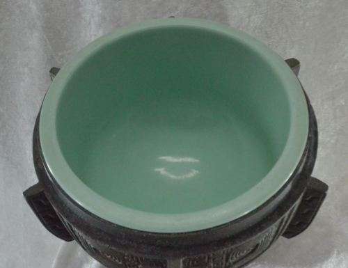 BRONZE WITH VERDIGRIS ORIENTAL VINTAGE ICE BUCKET - REPRODUCTION - from SUEZYT