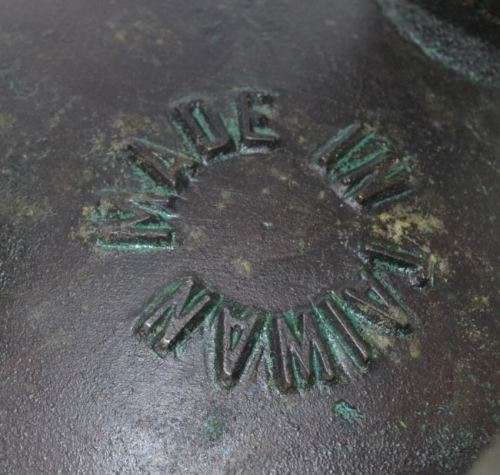 BRONZE WITH VERDIGRIS ORIENTAL VINTAGE ICE BUCKET - REPRODUCTION - from SUEZYT