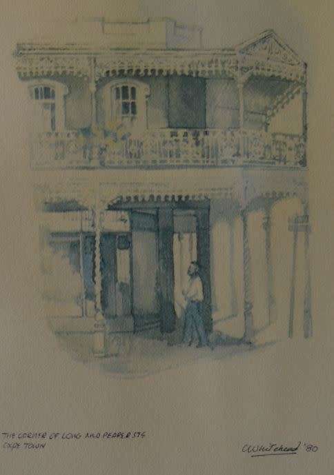 C WHITEHEAD 4 FRAMED PRINTS OF CAPE TOWN -  from SUEZYT