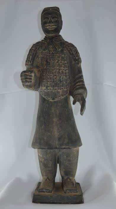 LARGE 48CMS 3,5 KILOS CHINESE TERRACOTTA ARMY WARRIOR -  REPLICA - from SUEZYT