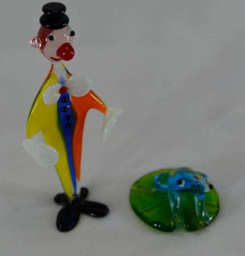 MURANO GLASS CLOWN WITH A FROG - from SUEZYT