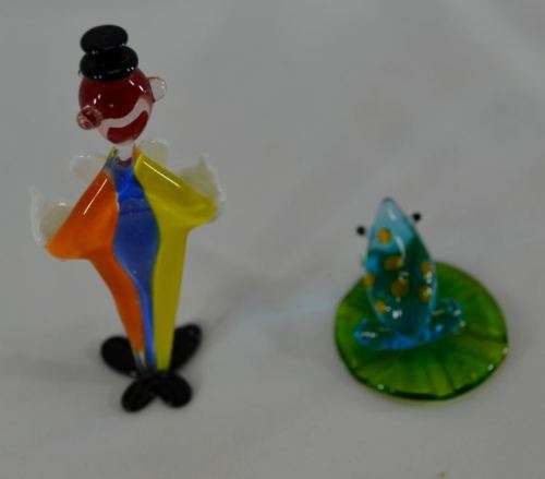 MURANO GLASS CLOWN WITH A FROG - from SUEZYT