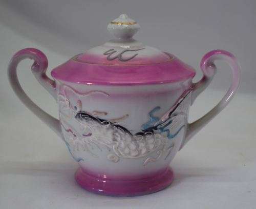 23 PIECE JAPANESE DRAGONWARE TEA SET - from SUEZYT