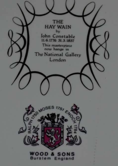 COLLECTOR'S PLATE THE HAY WAIN  - from SUEZYT