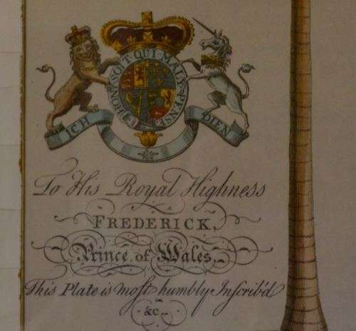 RESERVED FOR JCB2 -PRINT OF A PLATE DEDICATED TO HR HIGHNESS FREDERICK PRINCE OF WALES - from SUEZYT