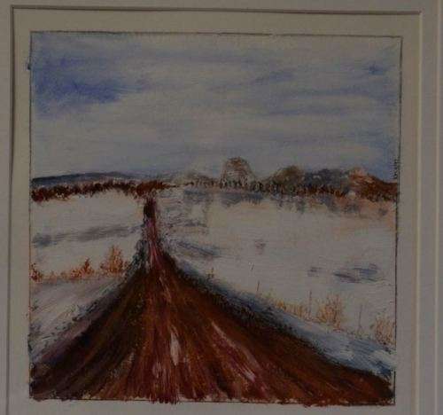ROAD TO NOWHERE - SIGNED OIL PAINTING - from SUEZYT