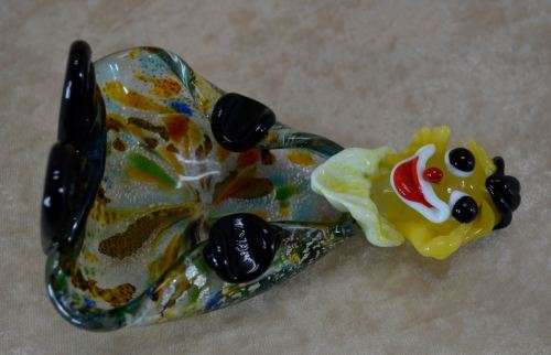 "reserved for cgbooysen" CUTE AND COLOURFUL MURANO GLASS CLOWN - from SUEZYT