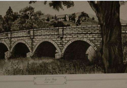 PILGRIMS REST - OLD HISTORICAL PRINT 2 OF 5 - JOUBERT BRIDGE - from SUEZYT