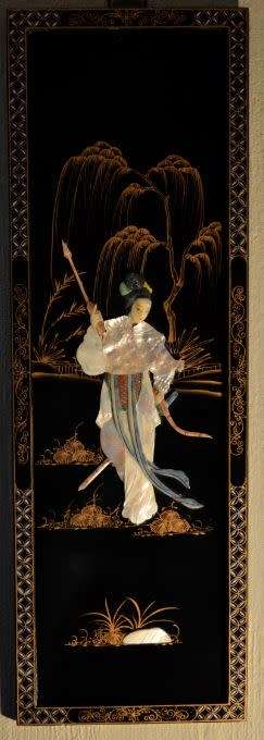 STUNNING JAPANESE MOTHER OF PEARL ORIENTAL WALL ART (1) - VINTAGE - from SUEZYT