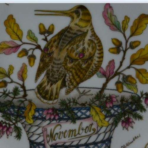 HUTSCHENREUTHER PLATE - NOVEMBER - from SUEZYT