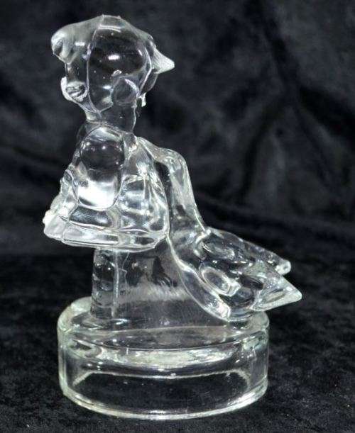 HUMMEL STYLE GOOSE GIRL GLASS FIGURINE - from SUEZYT