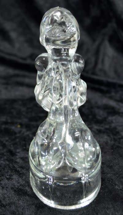 HUMMEL STYLE GOOSE GIRL GLASS FIGURINE - from SUEZYT