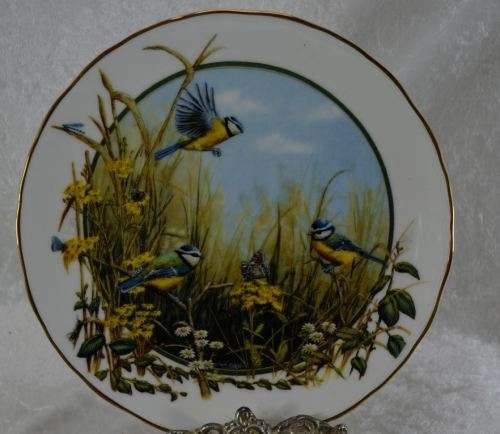 ROYAL DOULTON PLATE WITH BLUETITS -  from SUEZYT