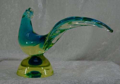 RESERVED STUNNING MURANO "VETROFUSIONE"  BIRD OF PARADISE - from SUEZYT