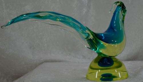 RESERVED STUNNING MURANO "VETROFUSIONE"  BIRD OF PARADISE - from SUEZYT
