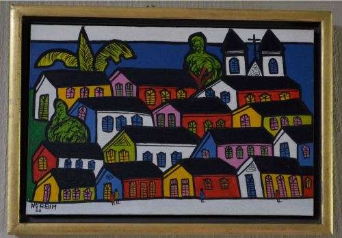 BRAZILIAN ARTIST EVANDRO NORBIM SIGNED ACRYLIC ON CANVAS -  from SUEZYT