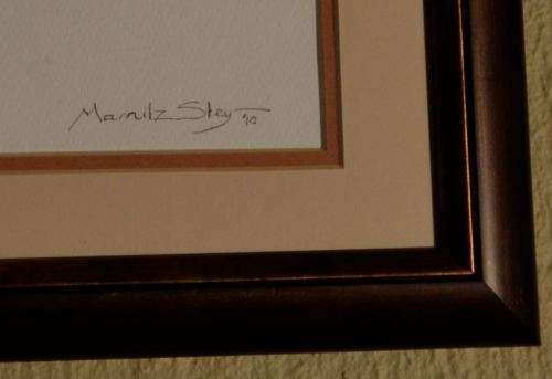PASTEL OF A CAT - SIGNED MARNITZ STEY- from SUEZYT