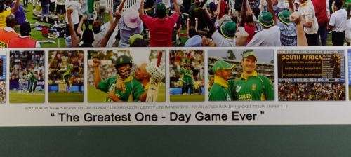 FOR THE ARDENT CRICKET FAN - SA Vs AUSTRALIA O.D.I 12 MARCH 2006 - FRAMED PRINT - from SUEZYT