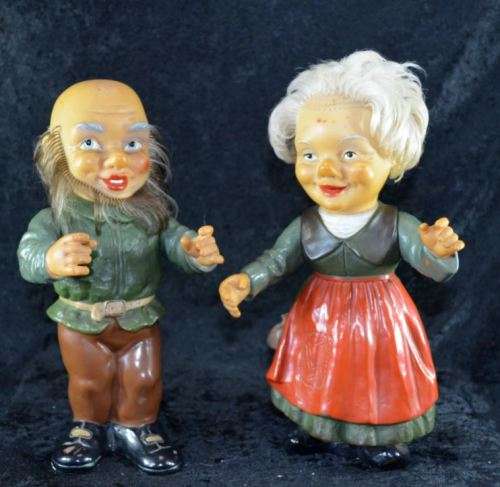 HEISSNER MR & MRS GNOMES - VINTAGE FROM WEST GERMANY - from SUEZYT