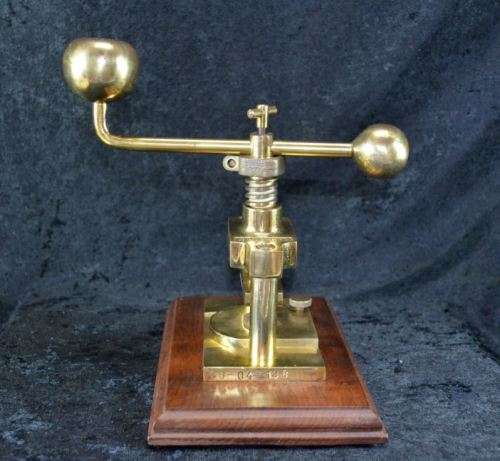 RARE AND UNUSUAL STEAMPUNK "SCHAEFER PRESS" NUTCRACKER - SOLID BRASS - from SUEZYT