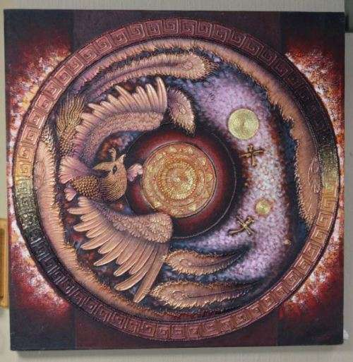 "PHOENIX" - ORIGINAL OIL ON CANVAS  - from SUEZYT