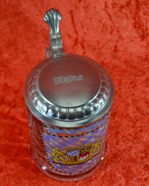 GERMAN GLASS TANKARD  -  FROM SUEZYT