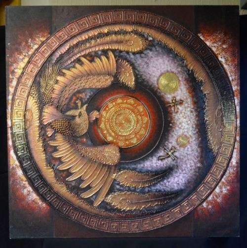 "PHOENIX" - ORIGINAL OIL ON CANVAS  - from SUEZYT